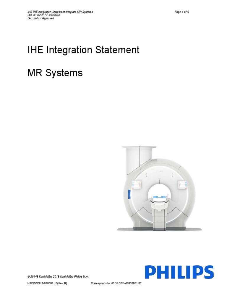 IHE Integration for MR Systems | PDF | Business | Computers
