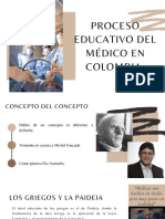 Proceso Educativo Del Médico en Colombia