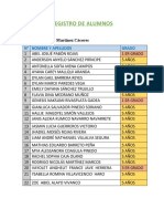 Registro de Alumnos