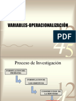 Variables OperacionalizaciÓn