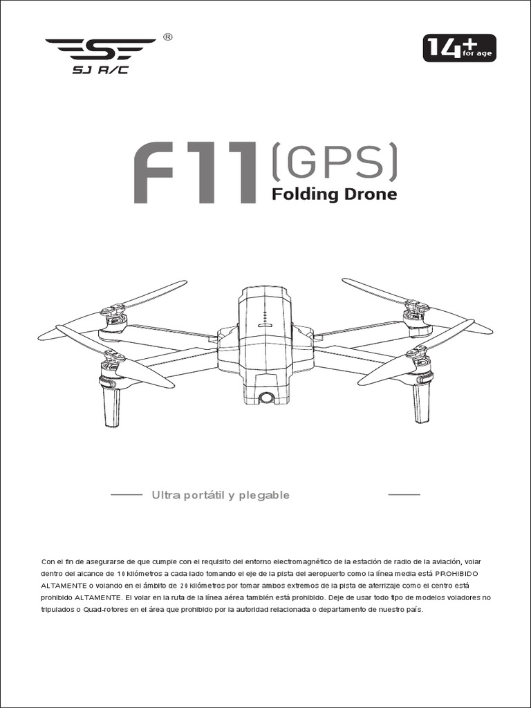Manual Dron SJRC f11 | PDF