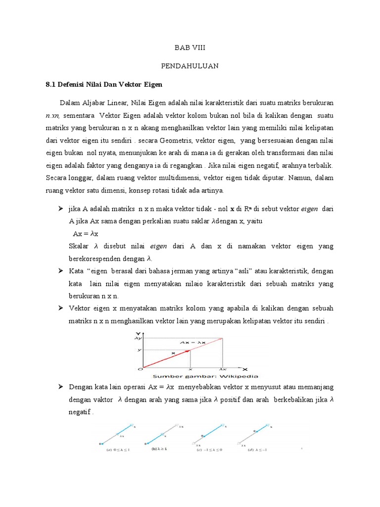 Nilai dan Vektor Eigen dalam Aljabar Linear | PDF
