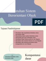 Kebutuhan Sistem Berorientasi Objek