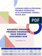 Capaian Kinerja Prog. Promkes