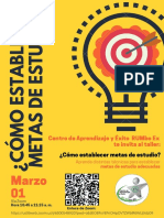 Invitación Taller - Cómo Establecer Metas de Estudio