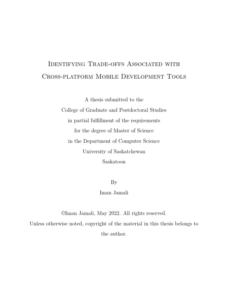 2022 identifying trade offs associated with cross platform mobile