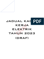 Jadual Kadar Kerja Elektrik 2023 (Edaran Draf)