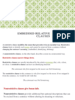 Embedded Relative Clauses