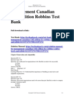 Management Canadian 11th Edition Robbins Test Bank Download
