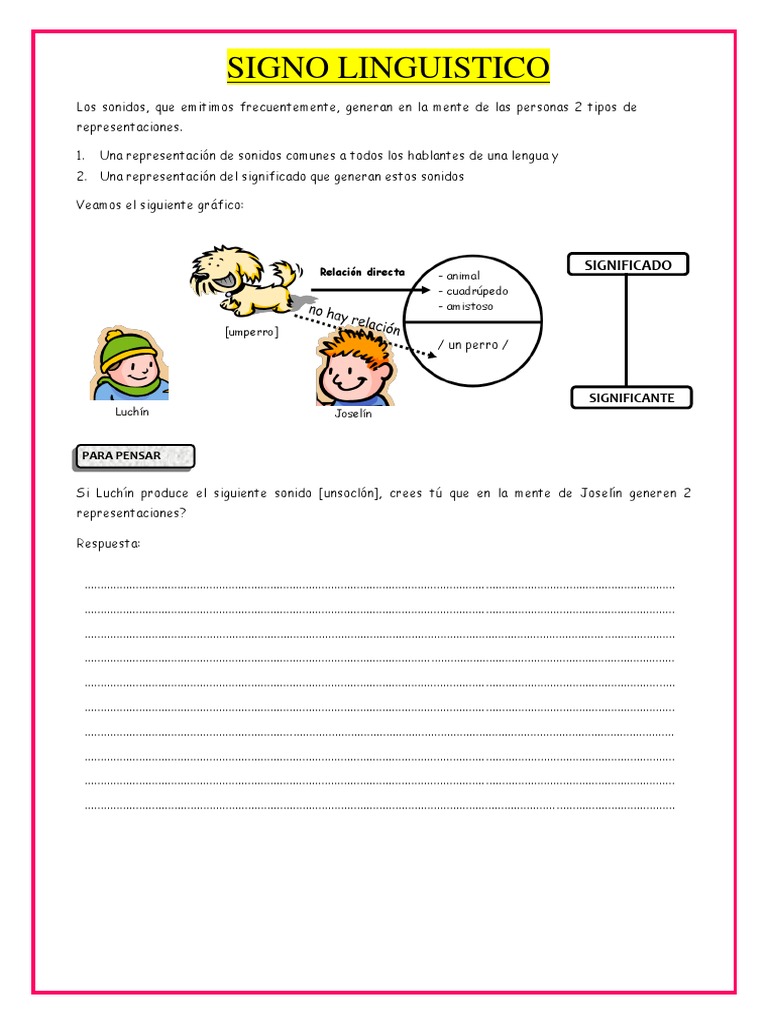 Significado y Significante para Secundaria | PDF