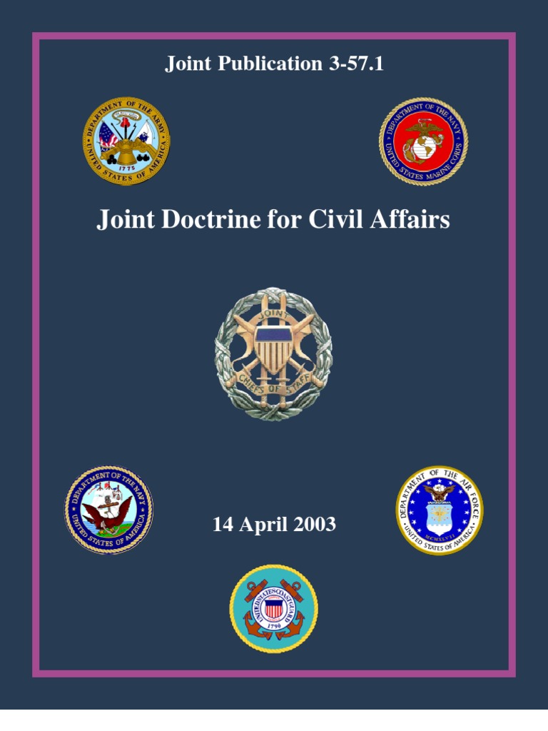 Joint Publication 357.1 Joint Doctrine for Civil Affairs Staff