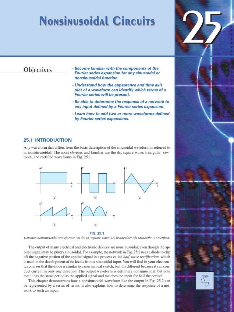 Nonsinusoidal Circuits | PDF | Rectifier | Sine Wave