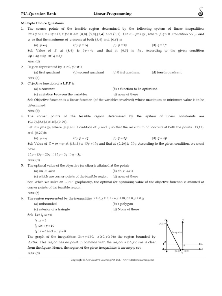 Linear Programming | PDF