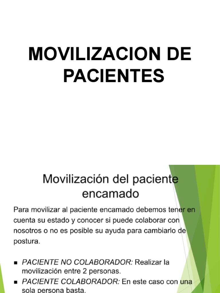 Movilización de Paciente Encamado | PDF