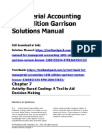 Managerial Accounting 16th Edition Garrison Solutions Manual Download