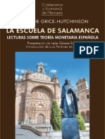 La Escuela de Salamanca: Lecturas Sobre Teoría Monetaria Española - Grice-Hutchinson Marjorie