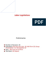Labor Legislations