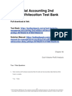 Managerial Accounting 2nd Edition Whitecotton Test Bank Download