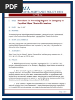 Fema - Disaster Assistance Policy 1004