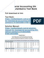 Managerial Accounting 5th Edition Jiambalvo Test Bank Download