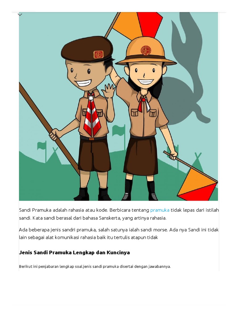 Kumpulan Sandi Pramuka Lengkap Dari A-Z | PDF