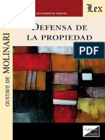 Defensa de La Propiedad - Gustave de Molinari