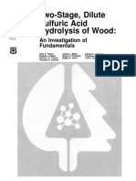 Two Stage Dilute Sulfuric Acid Hydrolysis of Wood Fundamentals