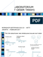 UJI LAB (Shear Strength) FEB 2017