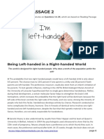 Being Left-Handed in A Right-Handed World