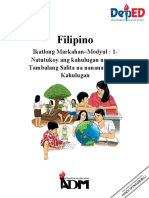 Filipino - Modyul Edited