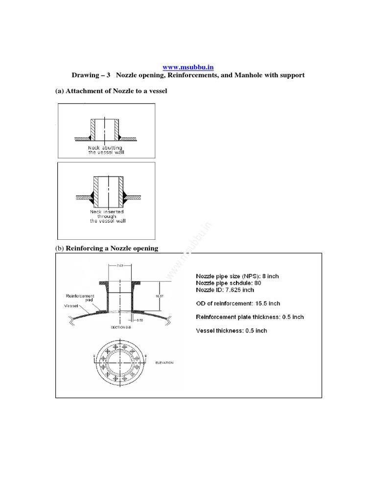 DRG 3 Nozzleopening Reinforcement Manhole | PDF