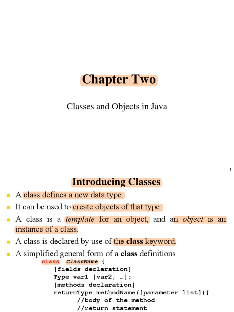 Object Oriented Programming Classes and Objects Updated 2021 5 | PDF ...