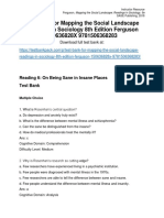 Mapping The Social Landscape Readings in Sociology 8th Edition Ferguson Test Bank Download