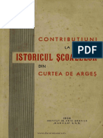 Contribuții La Istoricul Școlilor Din Curtea de Argeș