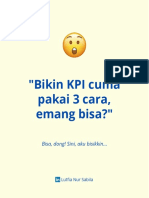 "Bikin KPI Cuma Pakai 3 Cara, Emang Bisa?": Bisa, Dong! Sini, Aku Bisikkin..