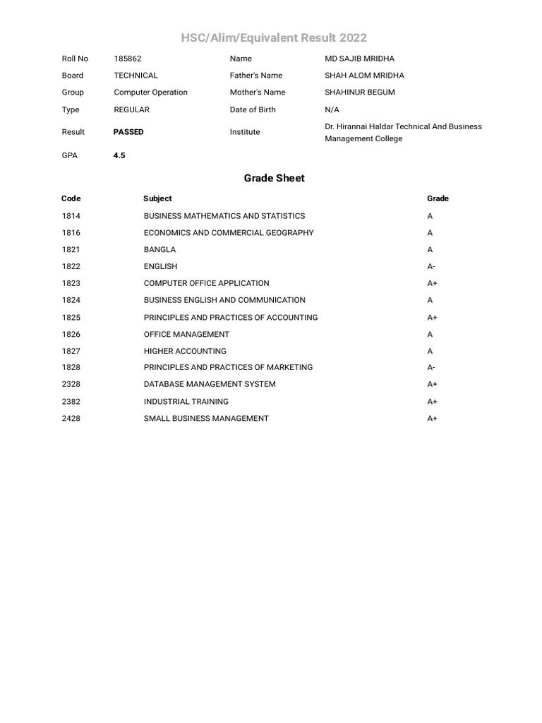 Education Board Bangladesh PDF