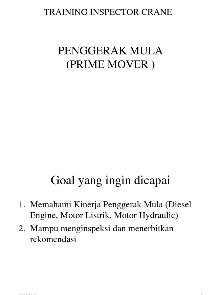Prime Mover Modul 1 | PDF