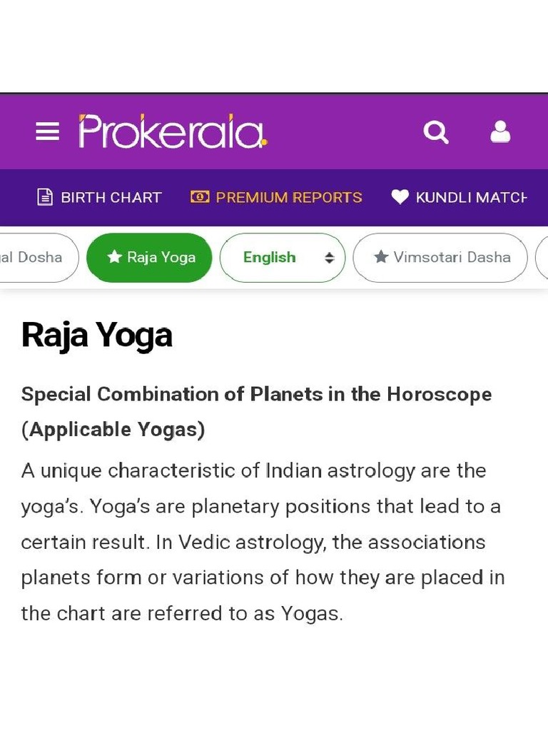 Raj Yoga 1 | PDF