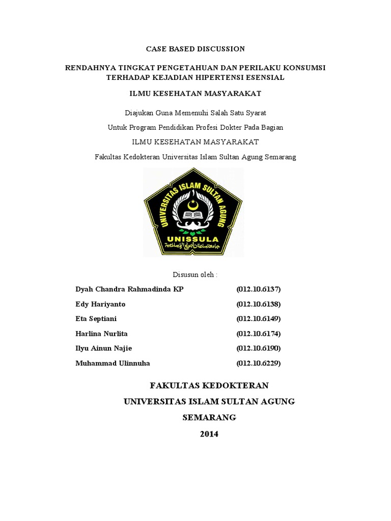 Pengetahuan dan Perilaku Konsumsi Hipertensi | PDF | Pengembangan Diri