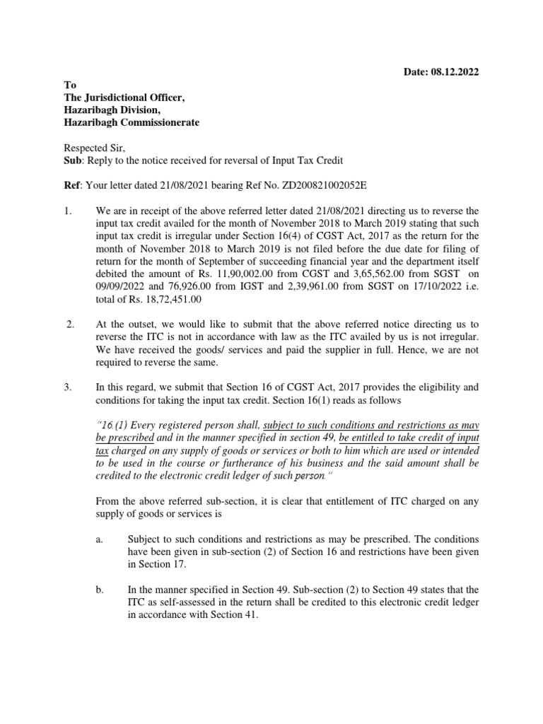 Appeal Letter | PDF