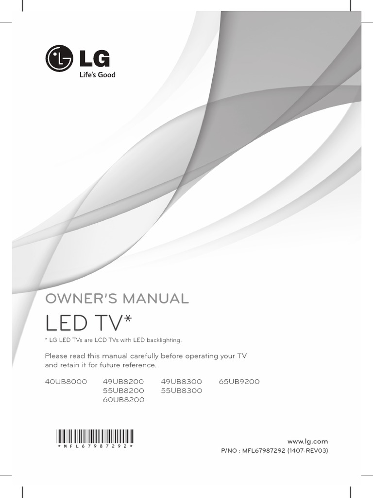 LG Led TV Manual | PDF