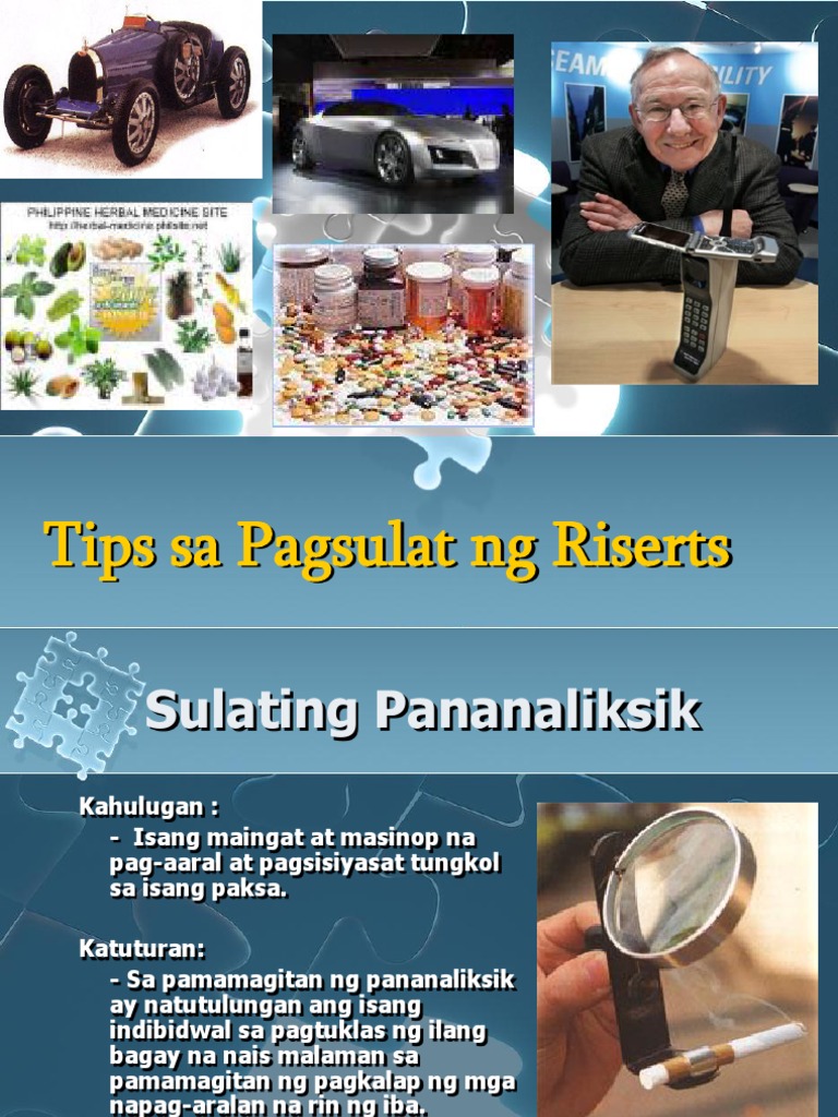 Pagsulat NG Riserts | PDF