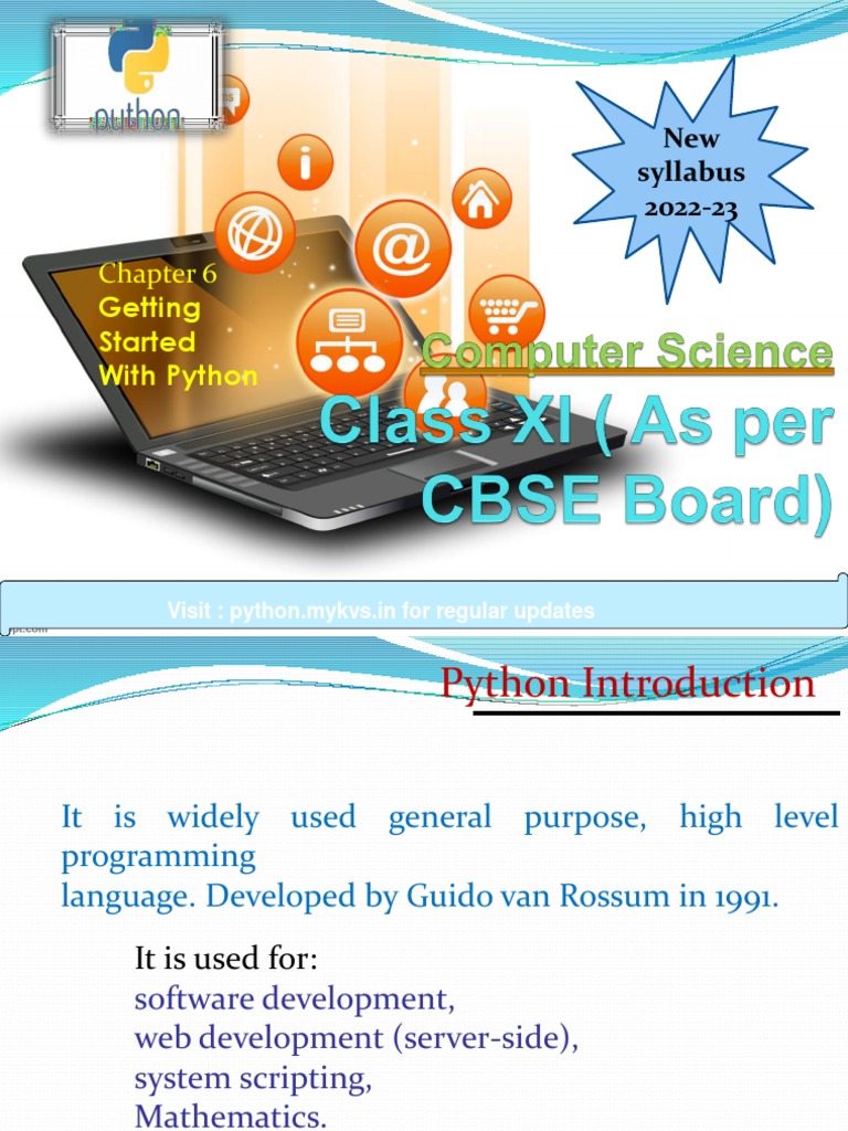 Chapter 6 Getting Started With Python | PDF | Python (Programming ...