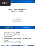 Cyber Threat Intelligence CERT-EU Vision