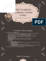 Dark Academia Aesthetics School Center XL by Slidesgo