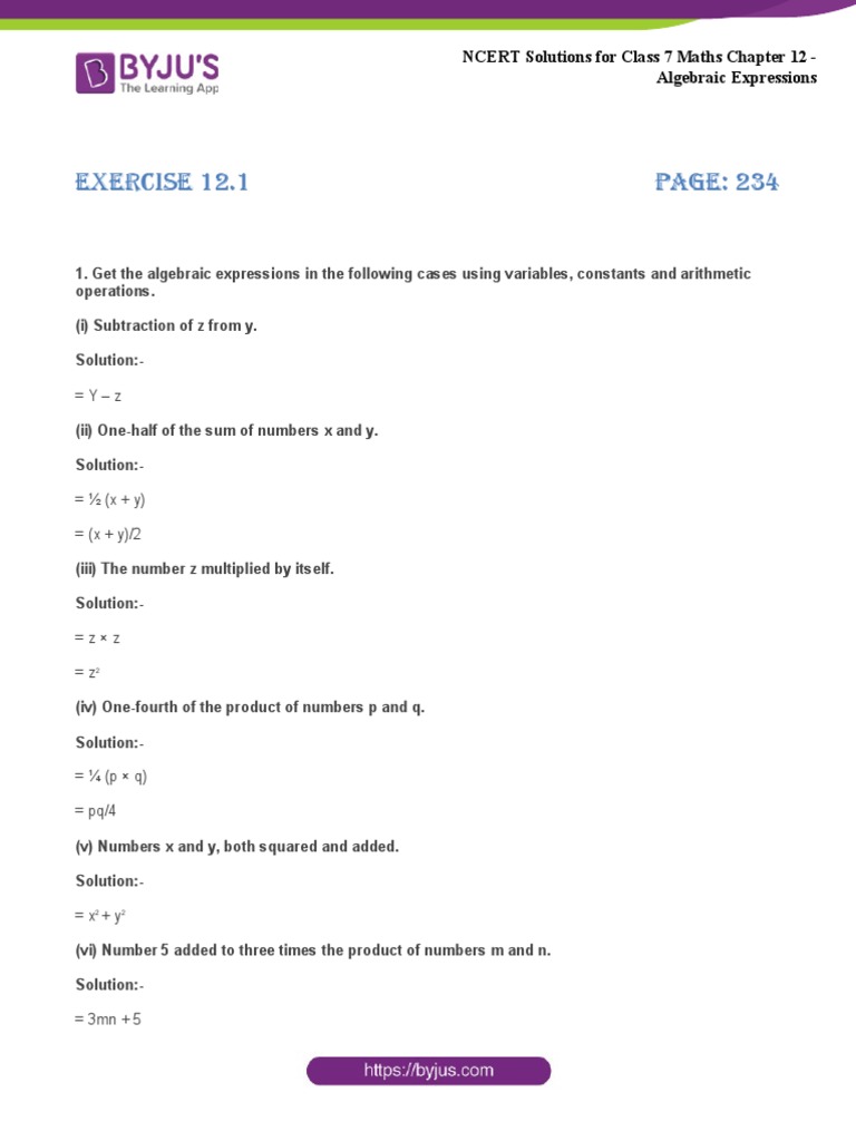 maths express class 7 solutions pdf