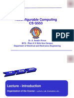 Reconfigurable Computing CS G553