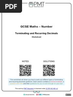 G. Terminating and Recurring Decimals