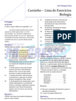 Cursinho - Biologia - Lista 02 - Sangue