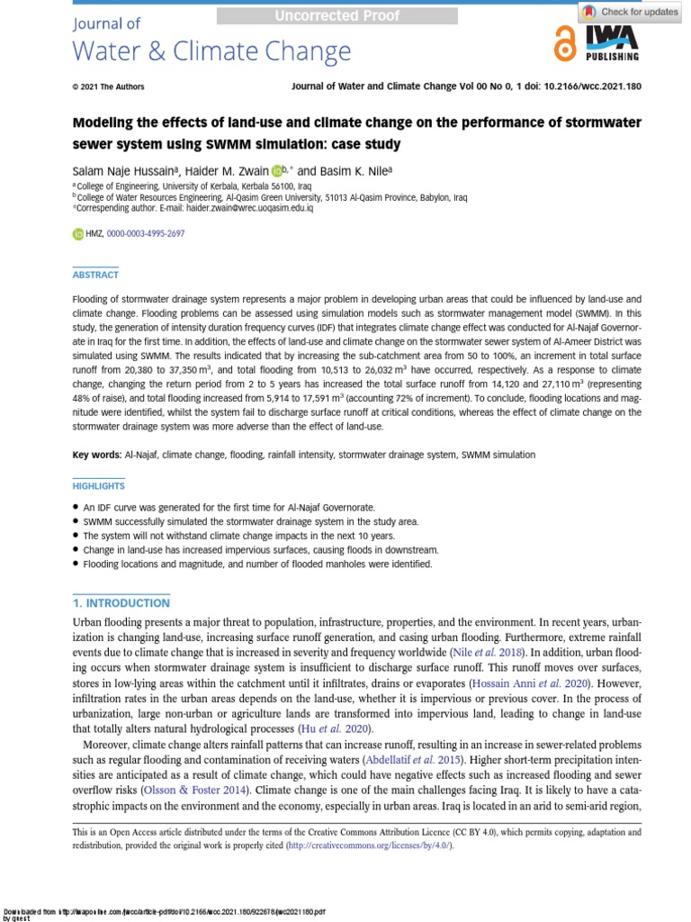 Modeling The Effects of Land-Use and Climate Chang | PDF